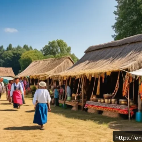 농촌관광기획사 이직 준비 팁 - A warm and inviting rural village scene during a local seasonal festival, featuring diverse communit...